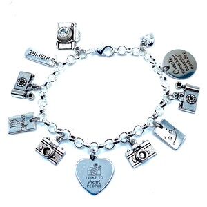 Photographer Charm Bracelet Camera Photography